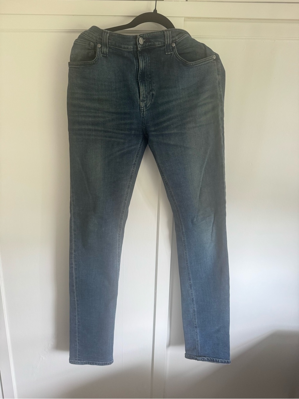 Nudie Men's Slim Fit Blue Jeans - Classic Indigo Wash